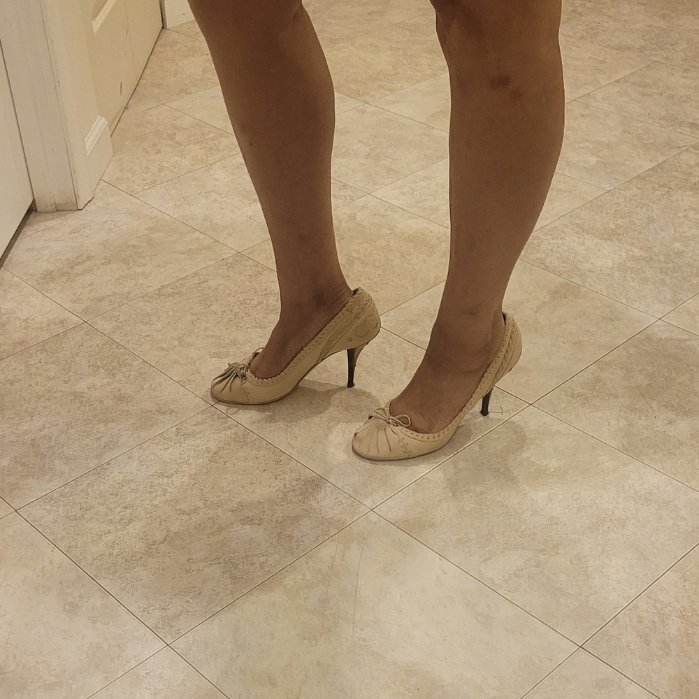 Elegant Cream High Heels